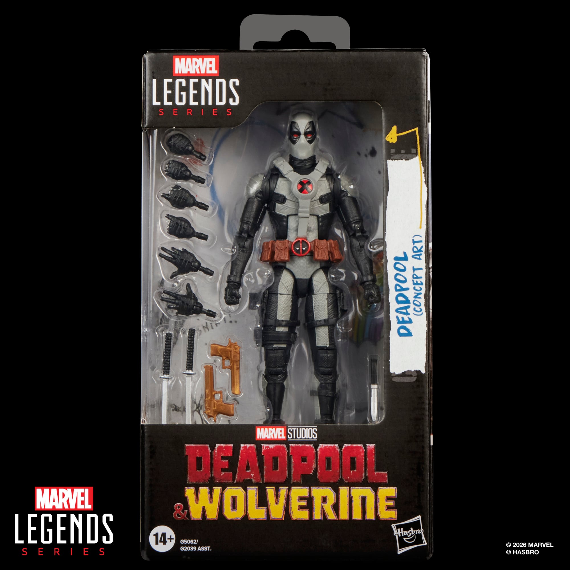 Deadpool & Wolverine Marvel Legends Deadpool (Concept Art) Action Figure Gallery Image 11