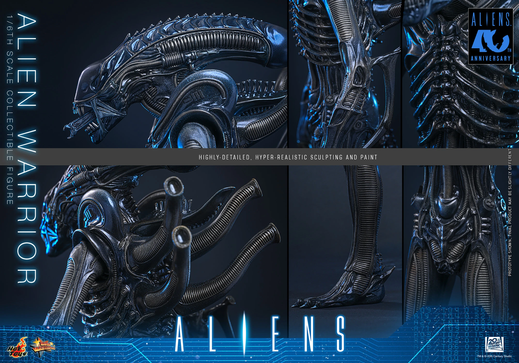 Aliens MMS898 Alien Warrior 1/6th Scale Collectible Figure Gallery Image 15
