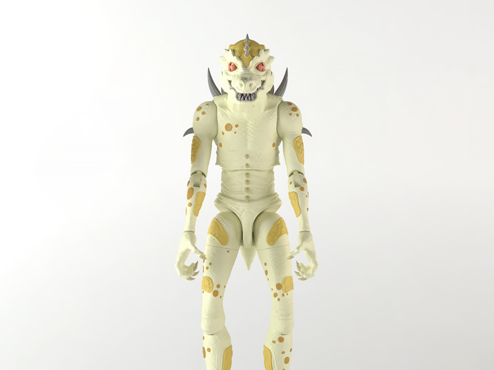 Cryptoids: War for the Green Planet Albino Reptoid Drone Army Builder 1/12 Scale Deluxe Action Figure Gallery Image 1