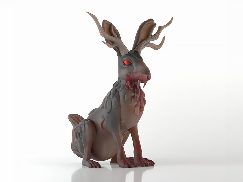 Cryptoids: War for the Green Planet Jackalope 1/12 Scale Cryptoid Companion Figure Gallery Image 1