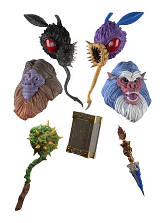 Image of Cryptoids: War for the Green Planet Heads & Weapons 1/12 Scale Accessory Set