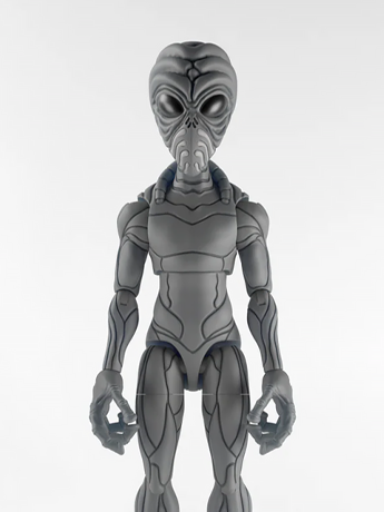 Image of Cryptoids: War for the Green Planet Roswell Grey Alien 1/12 Scale Deluxe Action Figure