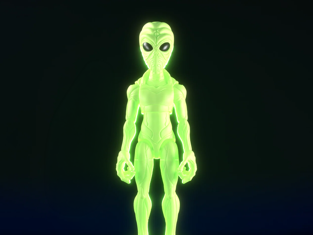 Cryptoids: War for the Green Planet Roswell Alien (Glow Edition) 1/12 Scale Deluxe Action Figure Gallery Image 1
