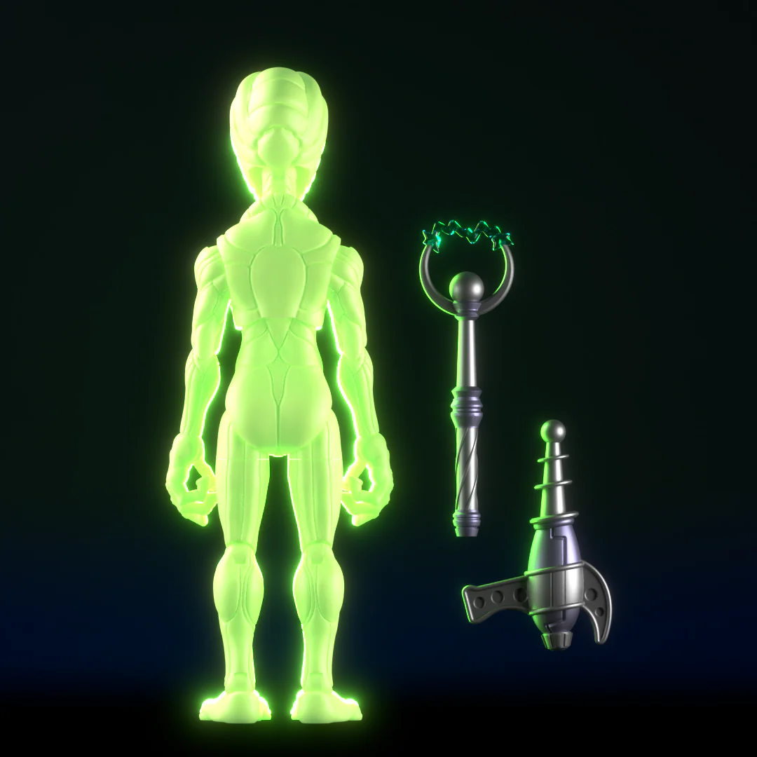 Cryptoids: War for the Green Planet Roswell Alien (Glow Edition) 1/12 Scale Deluxe Action Figure Gallery Image 4