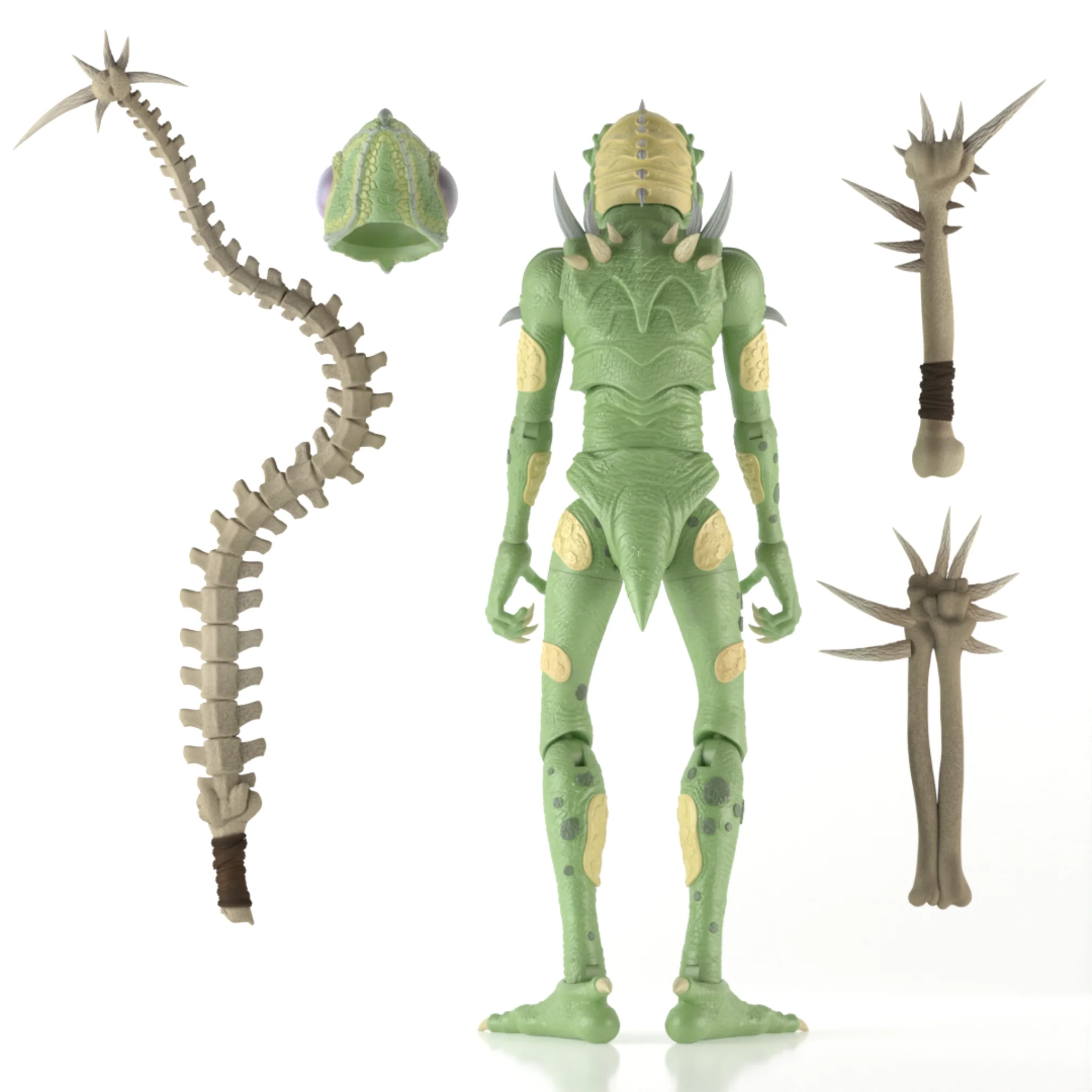 Cryptoids: War for the Green Planet Green Reptoid Drone Army Builder 1/12 Scale Deluxe Action Figure Gallery Image 4