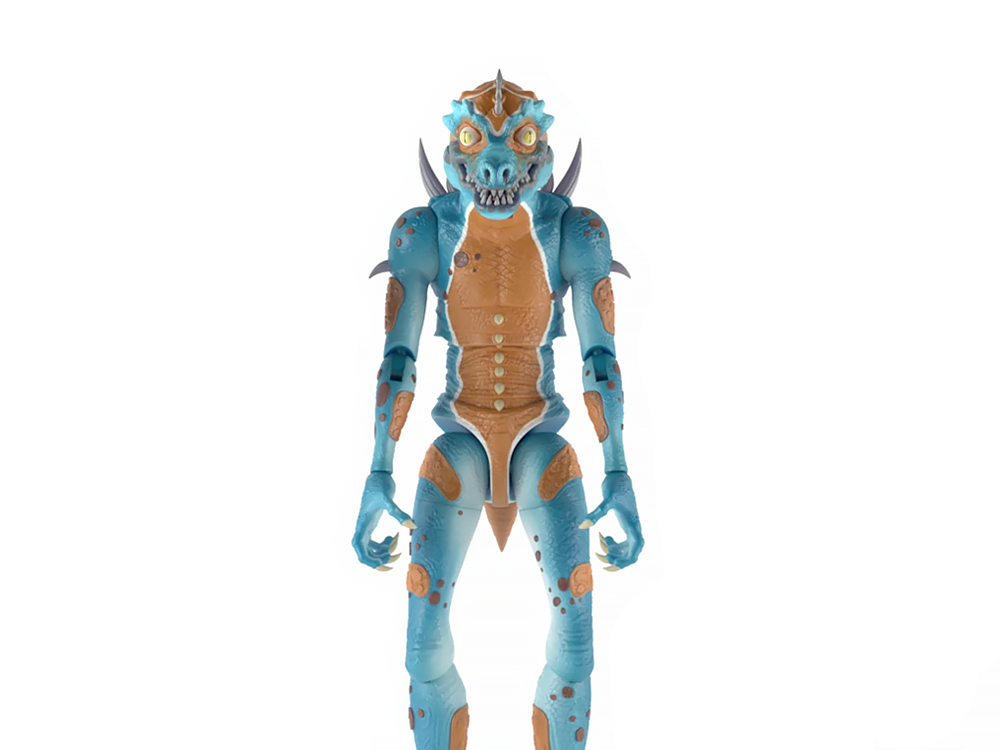 Cryptoids: War for the Green Planet Blue Reptoid Drone Army Builder 1/12 Scale Deluxe Action Figure Gallery Image 1