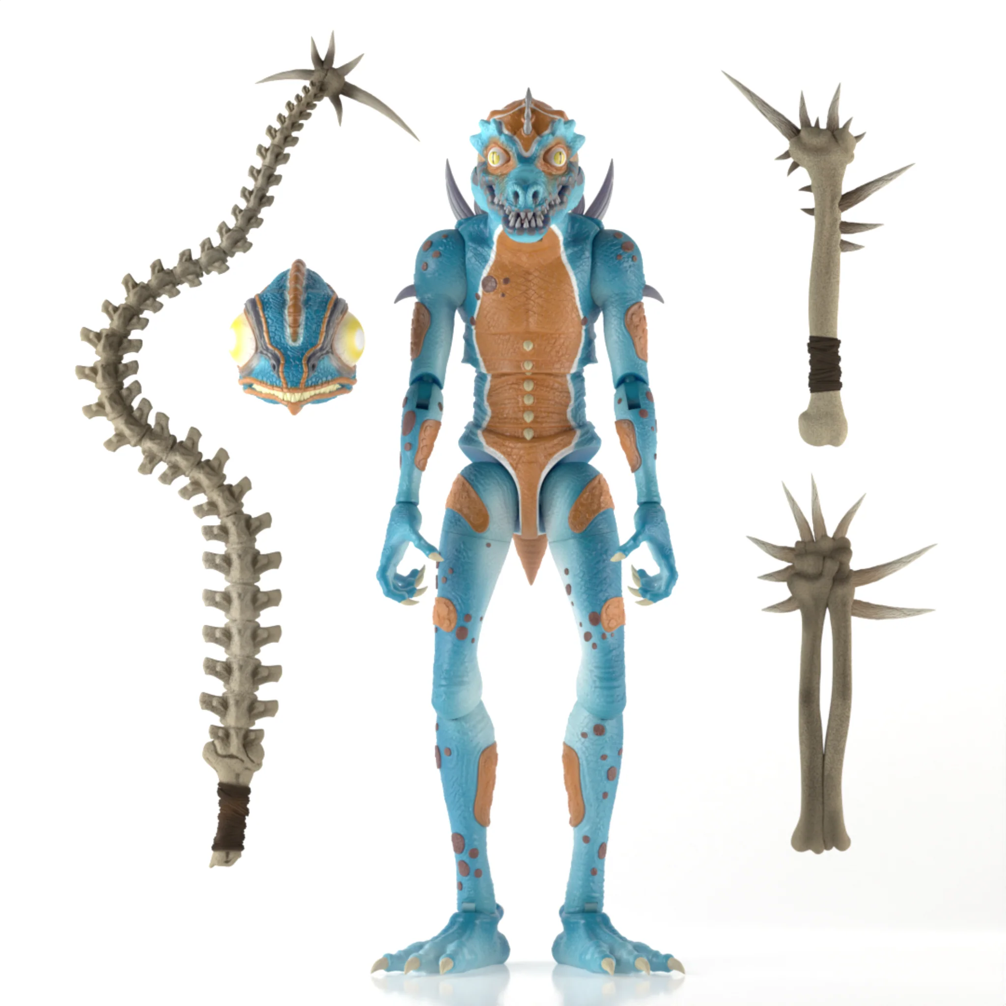 Cryptoids: War for the Green Planet Blue Reptoid Drone Army Builder 1/12 Scale Deluxe Action Figure Gallery Image 3
