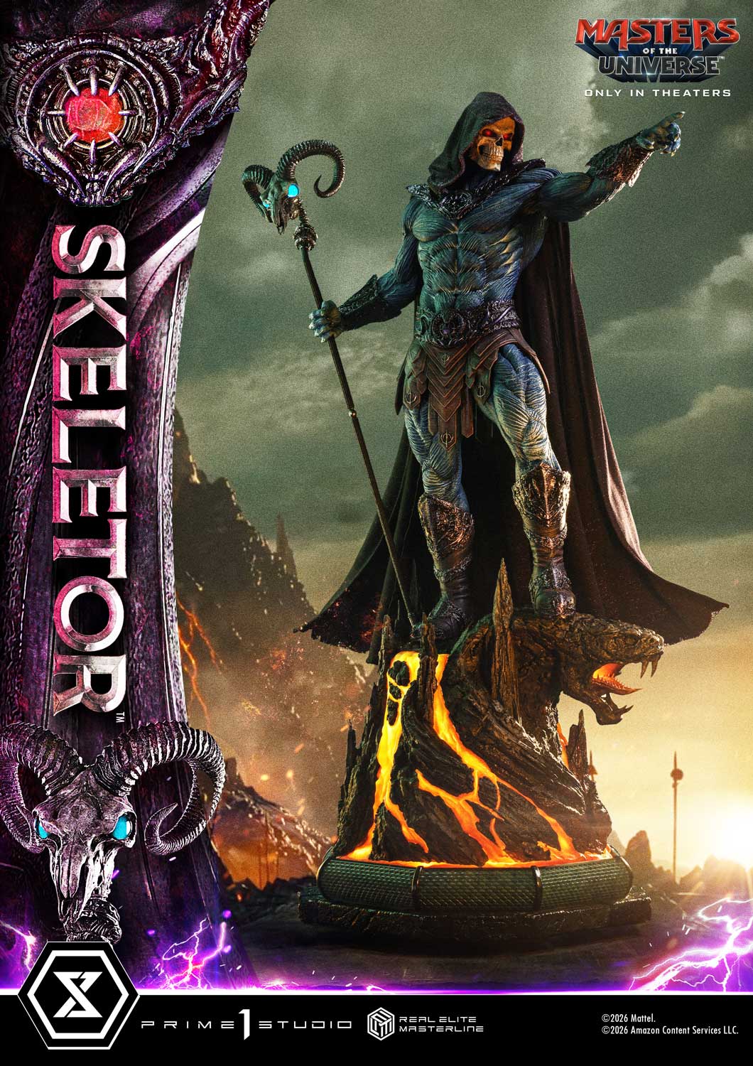 Masters of the Universe (2026) Real Elite Masterline Skeletor 1/3 Scale Statue Gallery Image 16