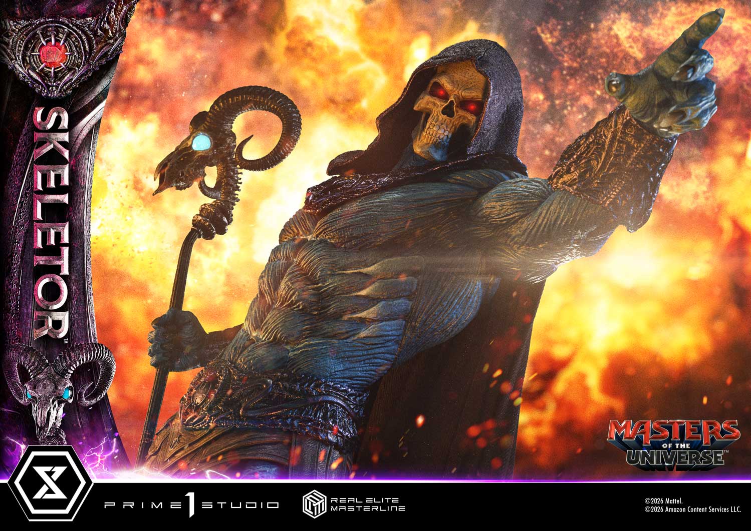 Masters of the Universe (2026) Real Elite Masterline Skeletor 1/3 Scale Statue Gallery Image 10