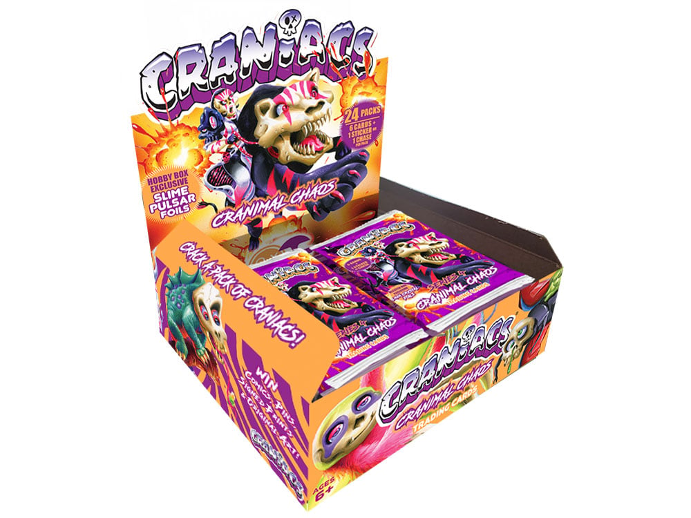 Craniacs Trading Cards Series 4 Cranimal Chaos Hobby Box (24 Packs) Gallery Image 1