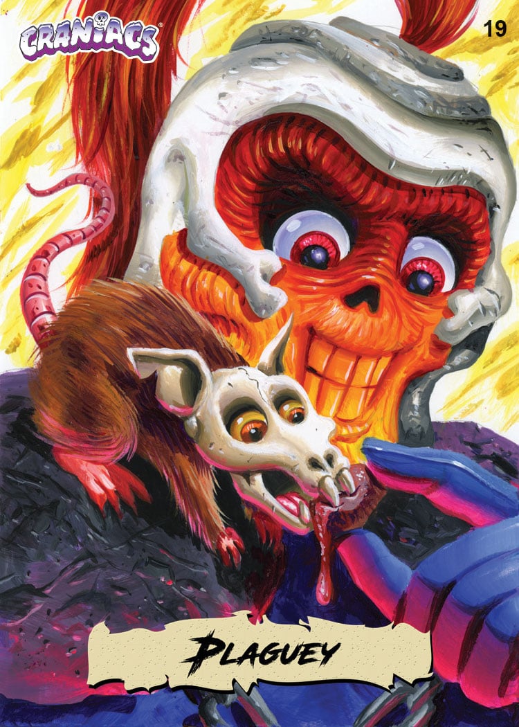 Craniacs Trading Cards Series 4 Cranimal Chaos Hobby Box (24 Packs) Gallery Image 7