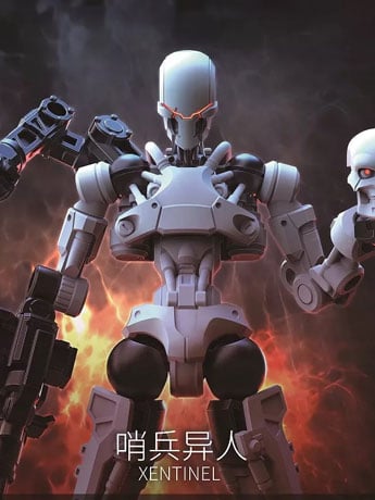 Image of 3 Min Project Xentinel (White Ver.) 1/18 Scale Model Kit