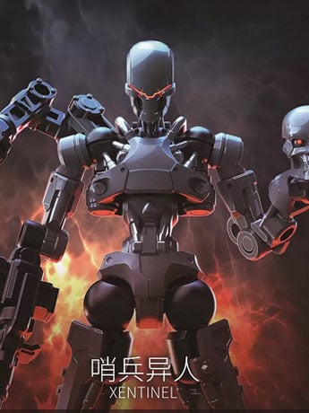 Image of 3 Min Project Xentinel (Gray Ver.) 1/18 Scale Model Kit