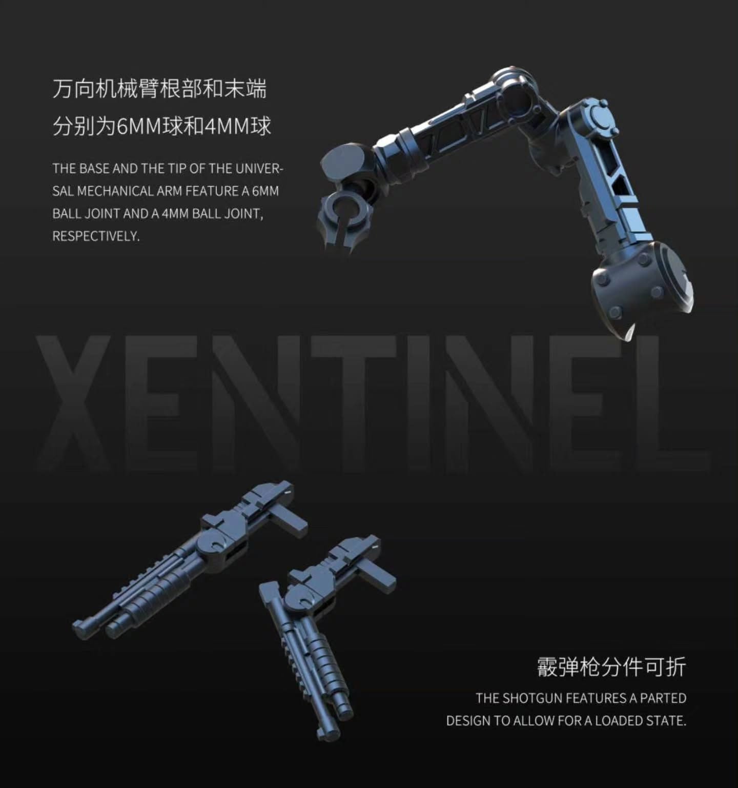 3 Min Project Xentinel (Gray Ver.) 1/18 Scale Model Kit Gallery Image 8