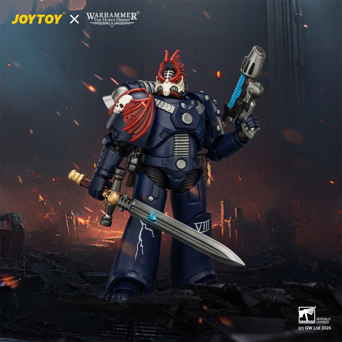 Warhammer: The Horus Heresy Night Lords MKVI Tactical Legionary 1/18 Scale Action Figure Gallery Image 3