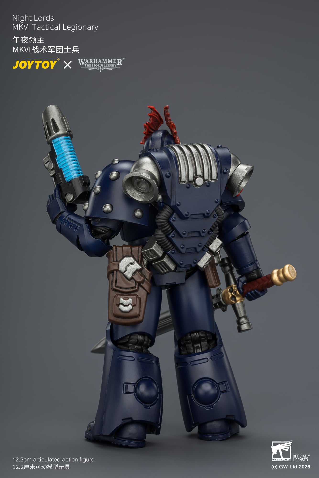 Warhammer: The Horus Heresy Night Lords MKVI Tactical Legionary 1/18 Scale Action Figure Gallery Image 7