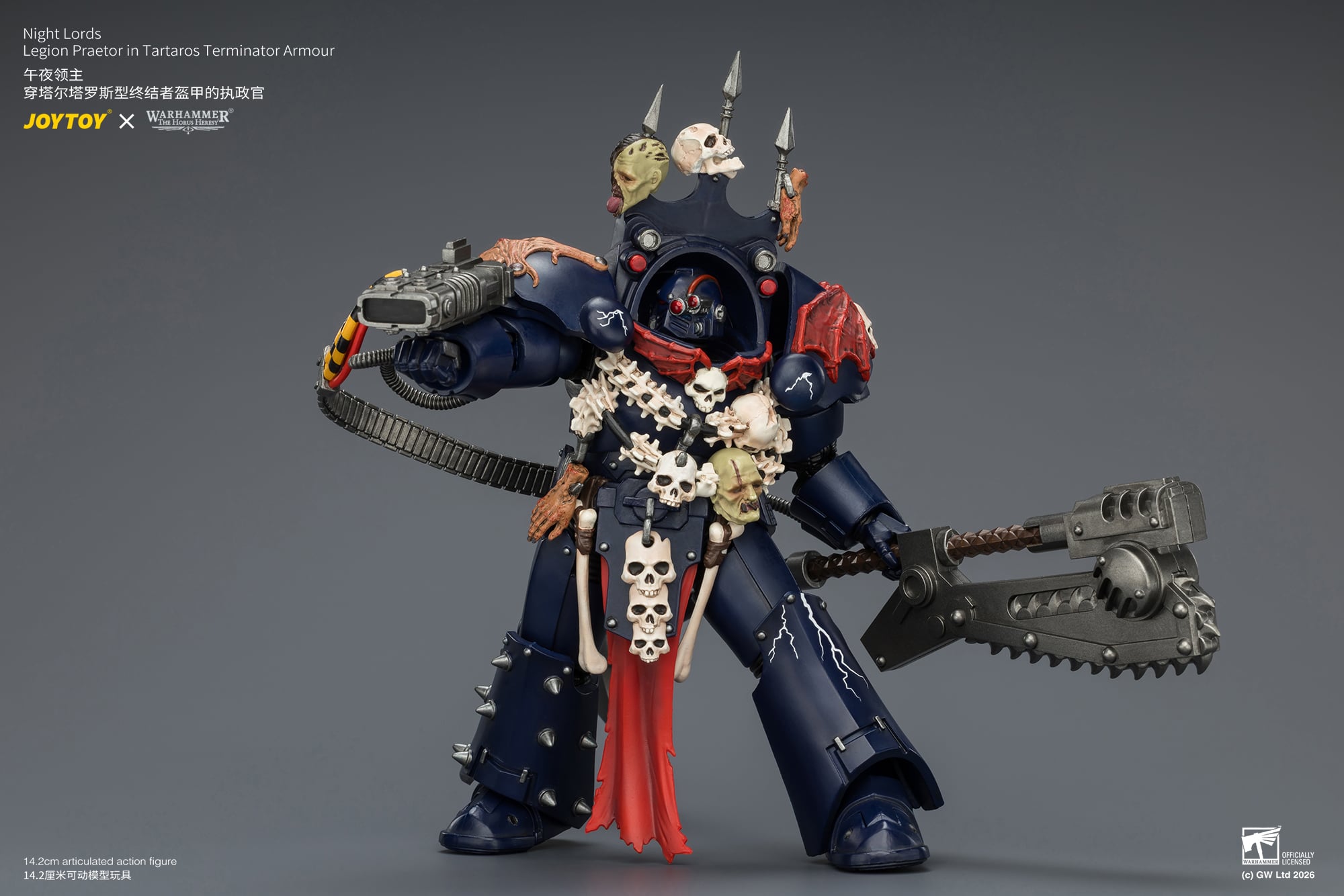 Warhammer: The Horus Heresy Night Lords Legion Praetor in Tartaros Terminator Armour 1/18 Scale Action Figure Gallery Image 13
