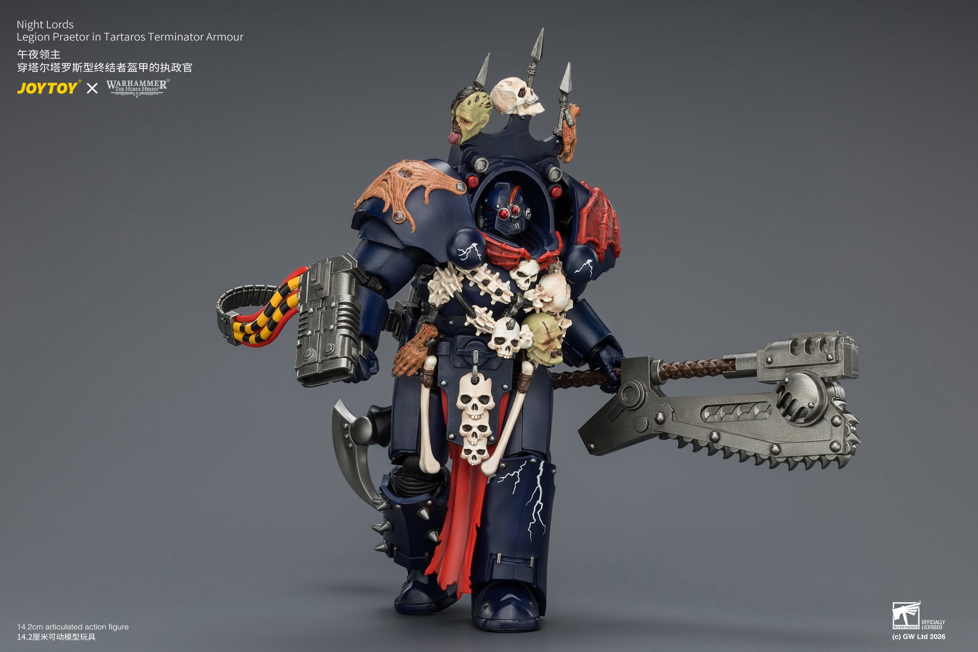 Warhammer: The Horus Heresy Night Lords Legion Praetor in Tartaros Terminator Armour 1/18 Scale Action Figure Gallery Image 11