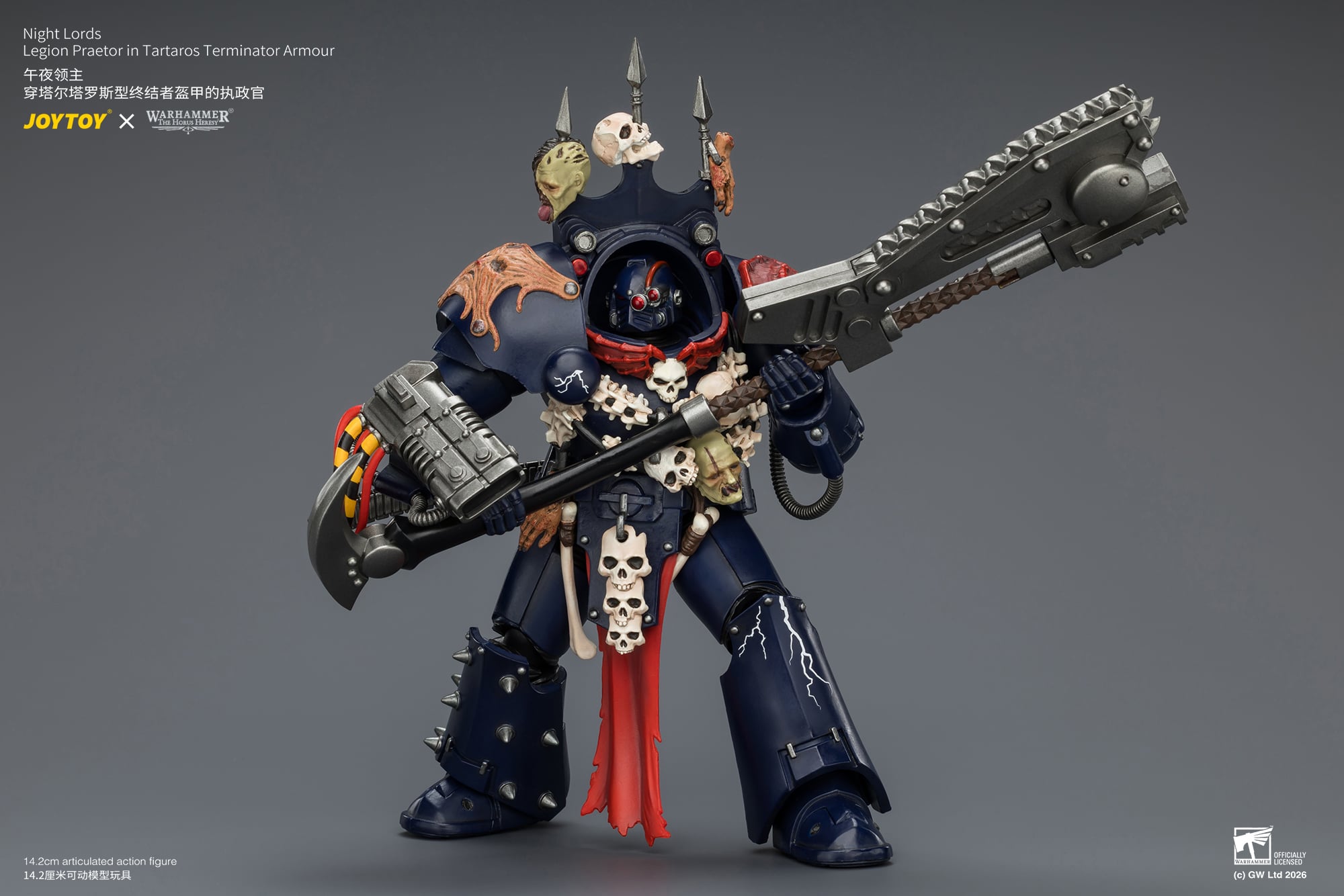 Warhammer: The Horus Heresy Night Lords Legion Praetor in Tartaros Terminator Armour 1/18 Scale Action Figure Gallery Image 8