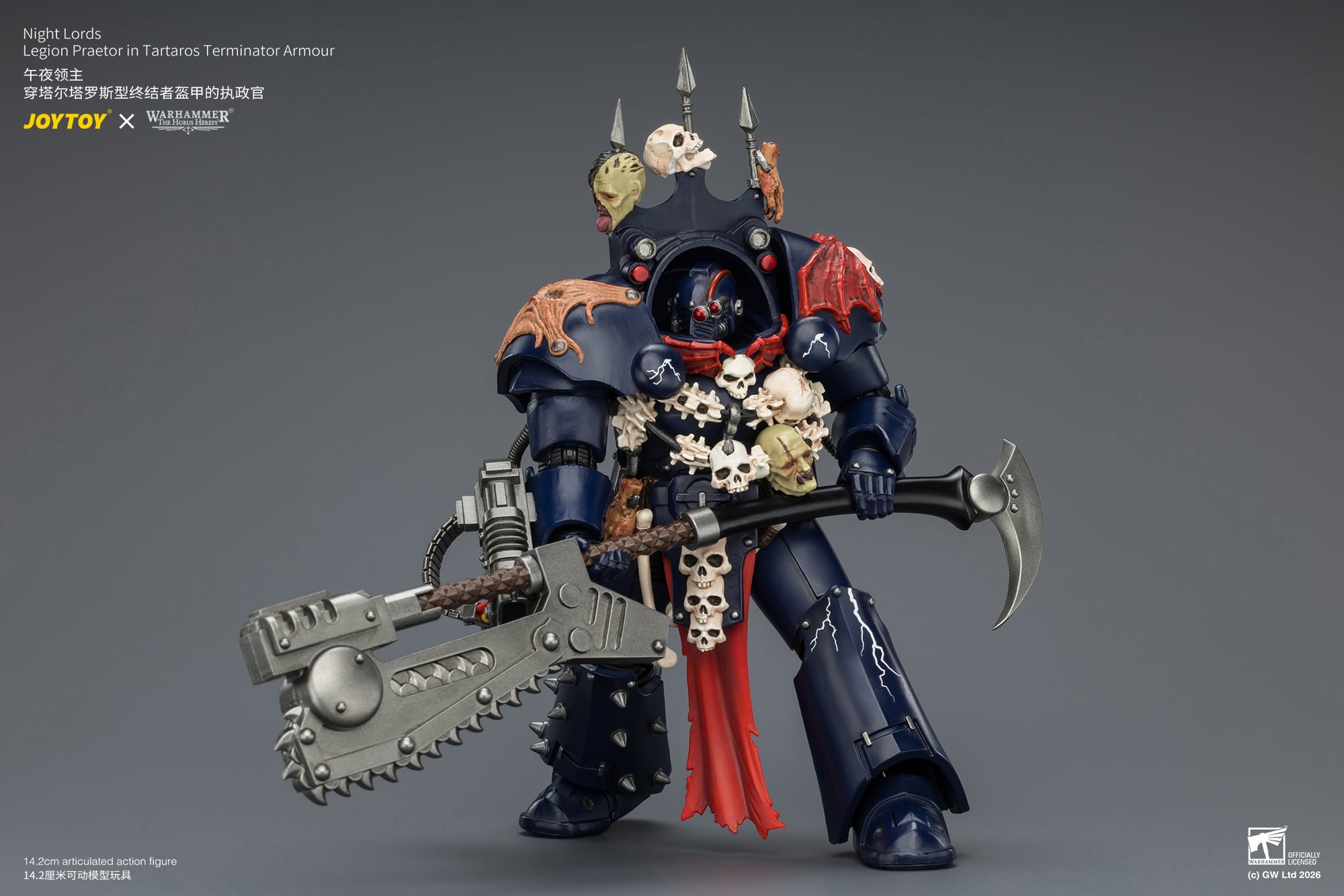 Warhammer: The Horus Heresy Night Lords Legion Praetor in Tartaros Terminator Armour 1/18 Scale Action Figure Gallery Image 9