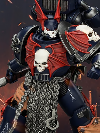 Image of Warhammer: The Horus Heresy Night Lords Legion Praetor with Jump Pack 1/18 Scale Action Figure