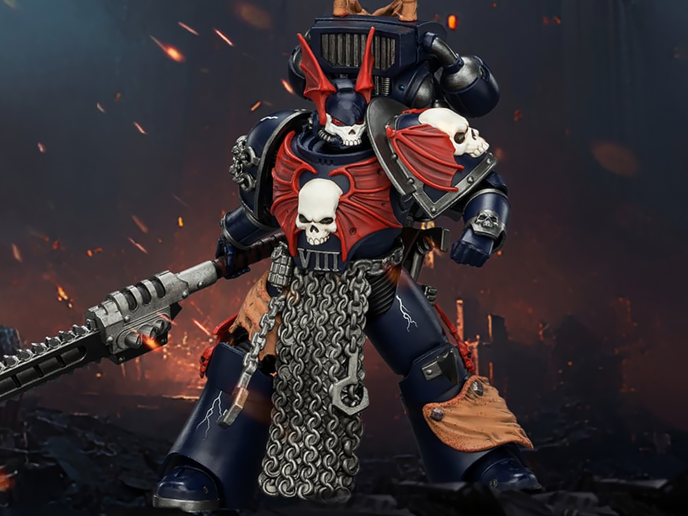 Warhammer: The Horus Heresy Night Lords Legion Praetor with Jump Pack 1/18 Scale Action Figure Gallery Image 1