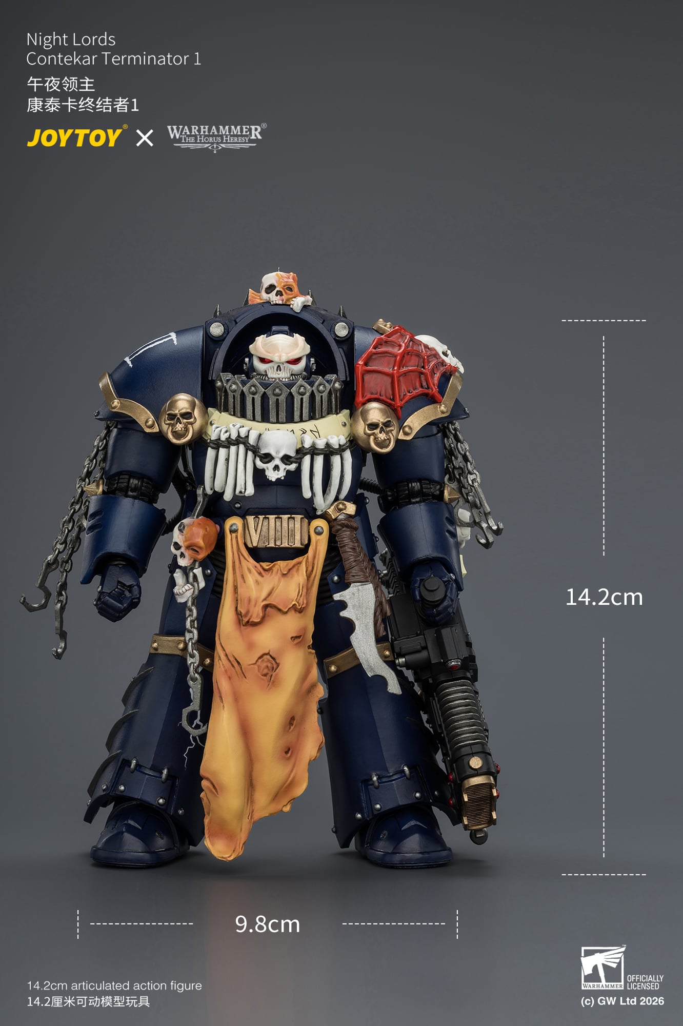 Warhammer: The Horus Heresy Night Lords Contekar Terminator 1 1/18 Scale Action Figure Gallery Image 13