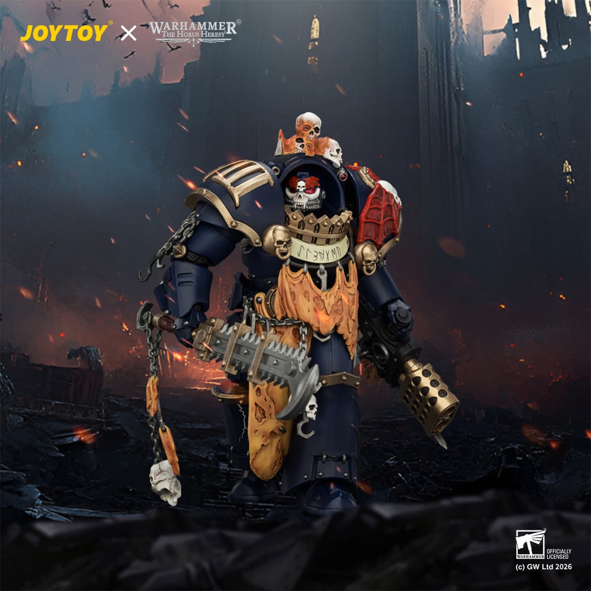 Warhammer: The Horus Heresy Night Lords Contekar Terminator Dissident 1/18 Scale Action Figure Gallery Image 3