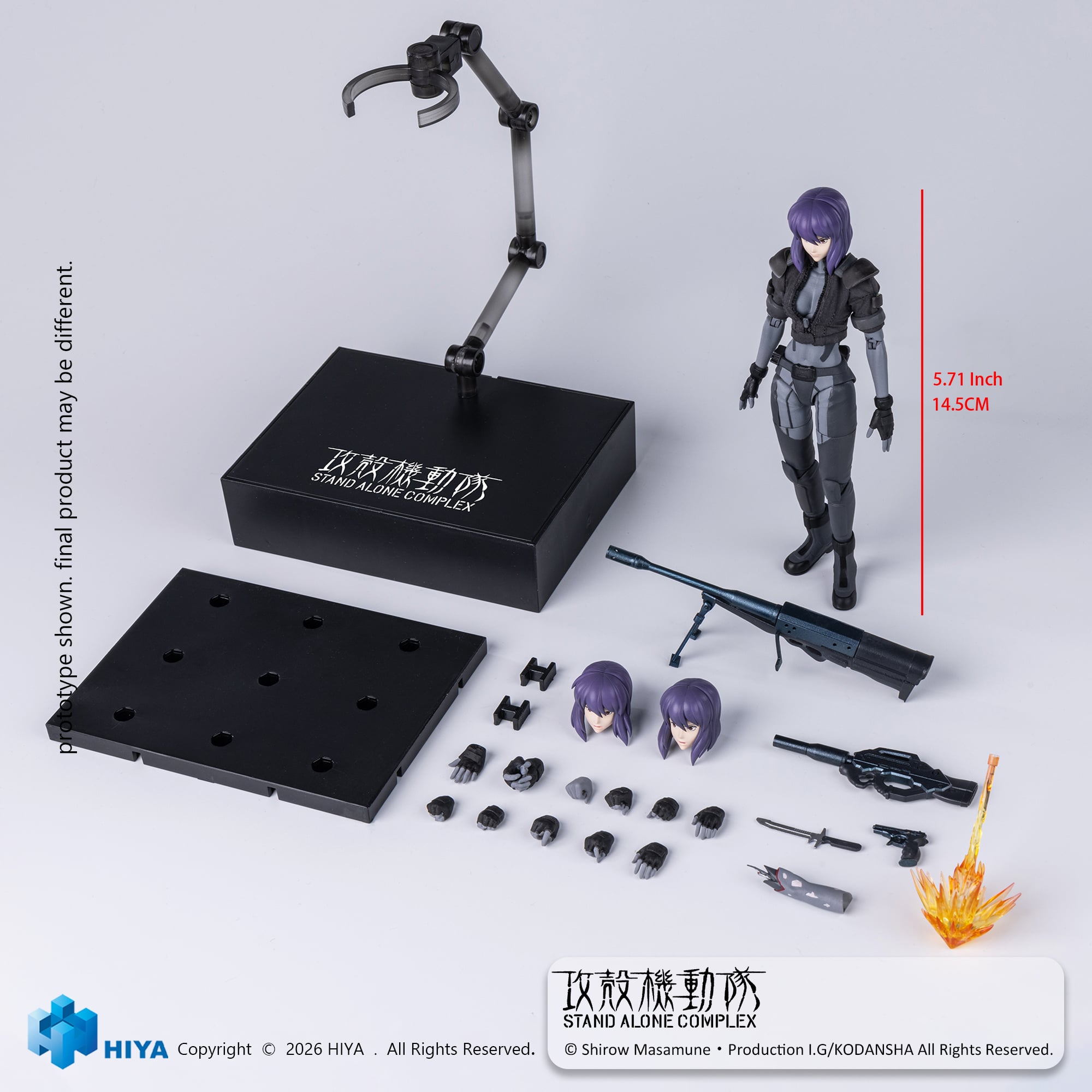 Ghost in the Shell: Stand Alone Complex Exquisite Super Series Motoko Kusanagi (Battle Suit Ver.) 1/12 Scale Action Figure Gallery Image 13