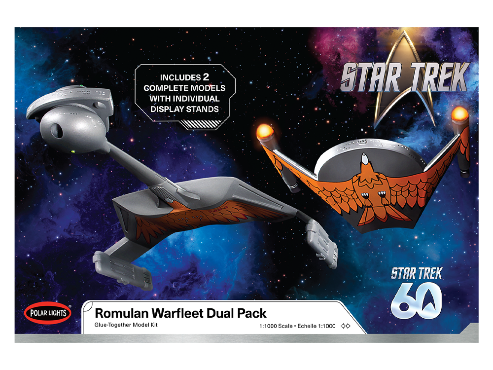 Star Trek: The Original Series Romulan Warfleet Set of 2 1/1000 Scale Model Kits Gallery Image 1