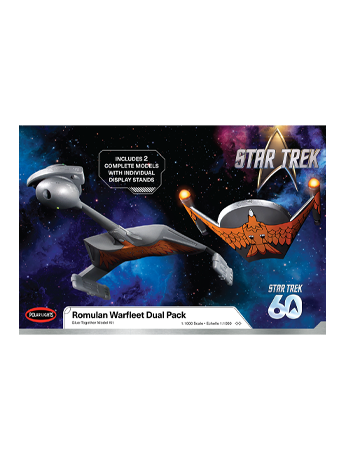 Star Trek: The Original Series Romulan Warfleet Set of 2 1/1000 Scale Model Kits Gallery Image 2