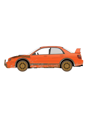 Twisted Metal "Evelyn" Subaru WRX 2002 1/64 Scale Die-Cast Model Gallery Image 2