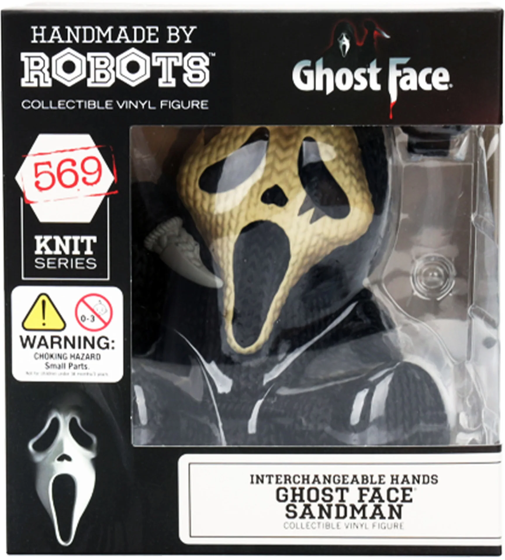 Ghost Face Handmade by Robots #569 Ghost Face Sandman with Interchangeable Hand Figure Gallery Image 9