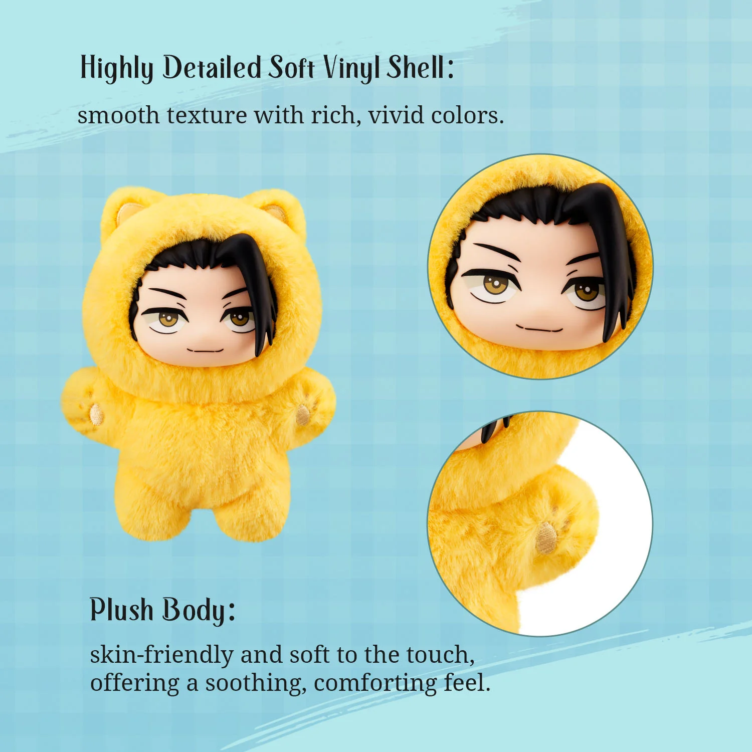 Jujutsu Kaisen Cat Ear Plush Series Random Vinyl Plush Keychain Gallery Image 5