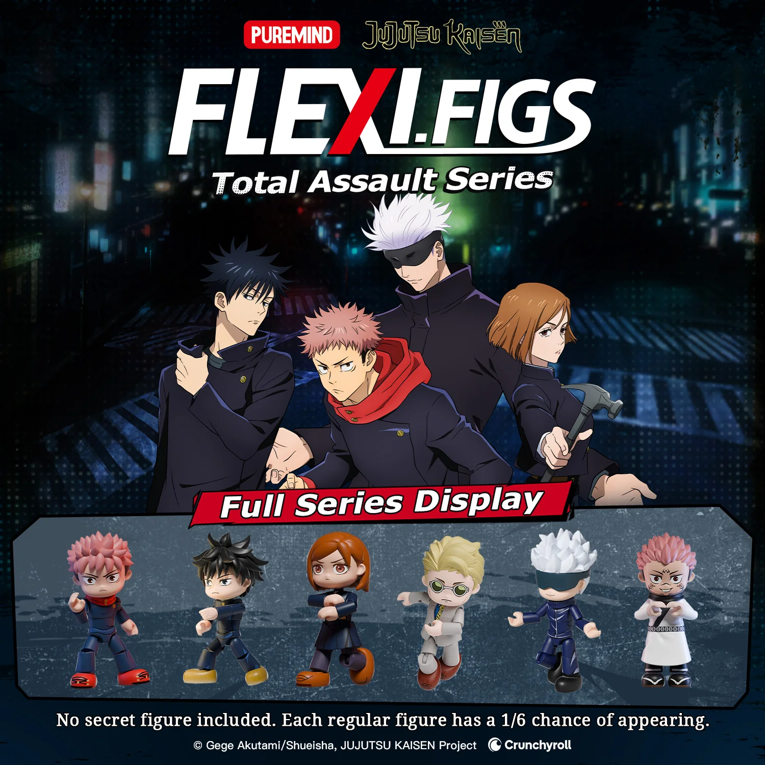 Jujutsu Kaisen Flexi.Figs Total Assault Series Box of 6 Buildable Figures Gallery Image 10