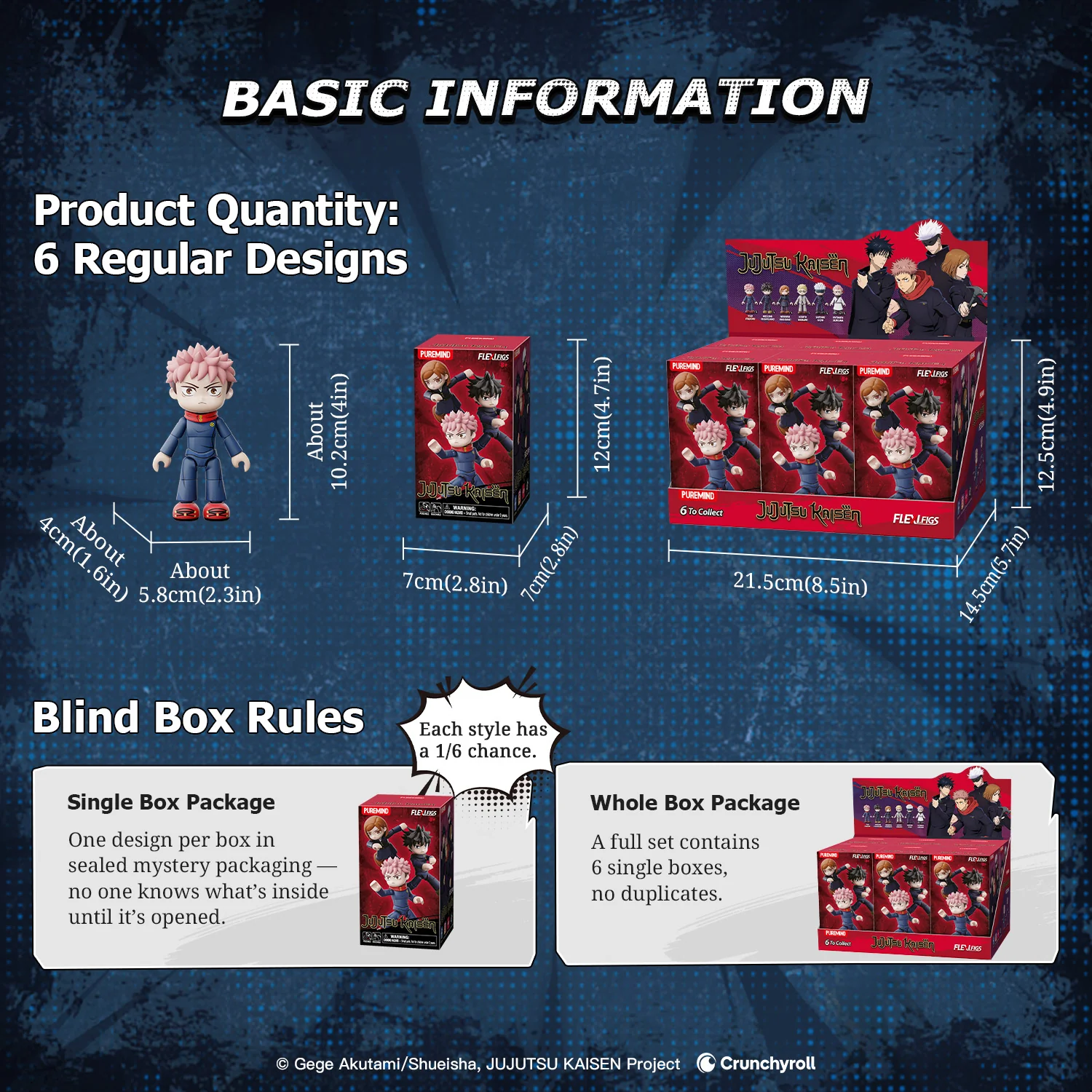 Jujutsu Kaisen Flexi.Figs Total Assault Series Box of 6 Buildable Figures Gallery Image 11