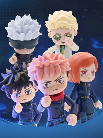 Jujutsu Kaisen Flexi.Figs Total Assault Series Box of 6 Buildable Figures Gallery Image 2