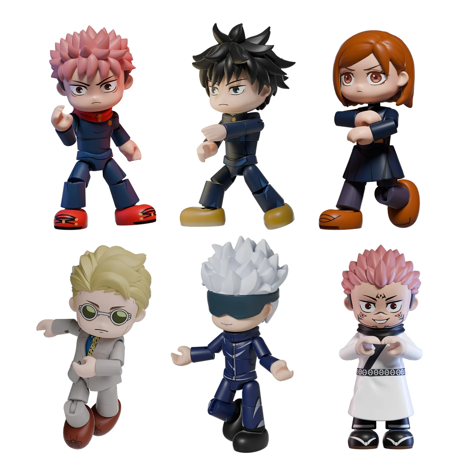 Jujutsu Kaisen Flexi.Figs Total Assault Series Box of 6 Buildable Figures Gallery Image 9