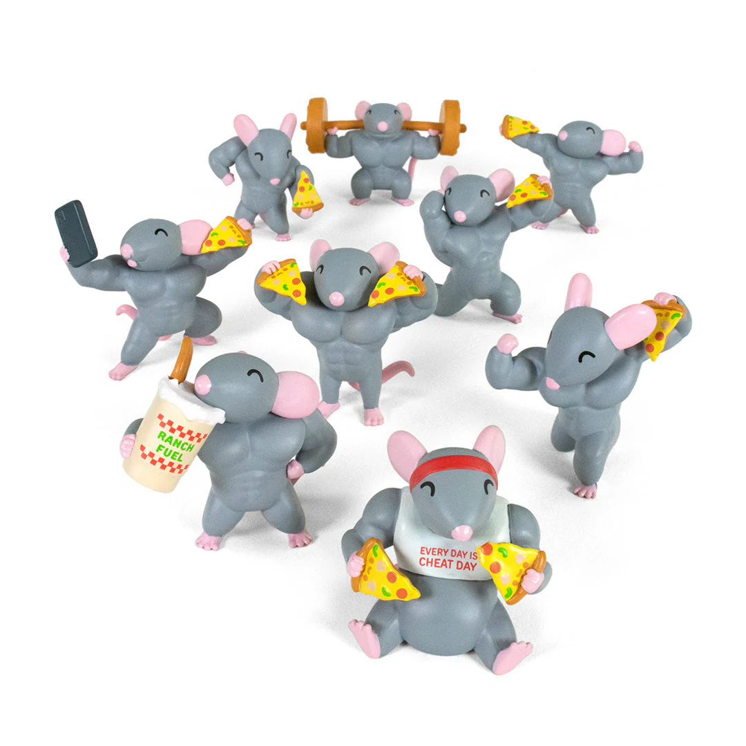 Pizza Rats Gym Rat Box of 8 Random Figures Gallery Image 13