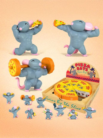 Pizza Rats Gym Rat Box of 8 Random Figures Gallery Image 2