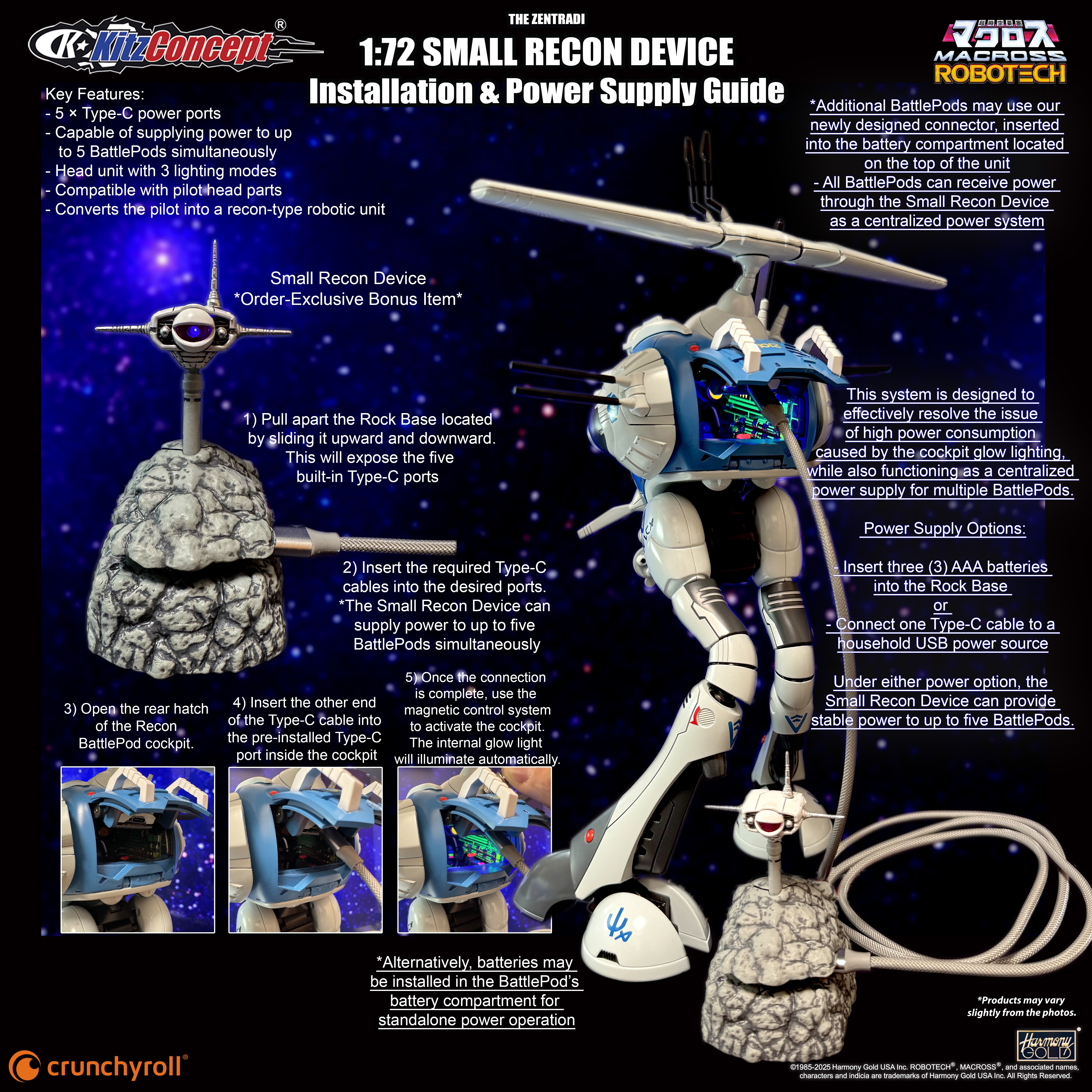 Macross Zentraedi Recon Battle Pod 1/72 Scale Action Figure (With Bonus) Gallery Image 10