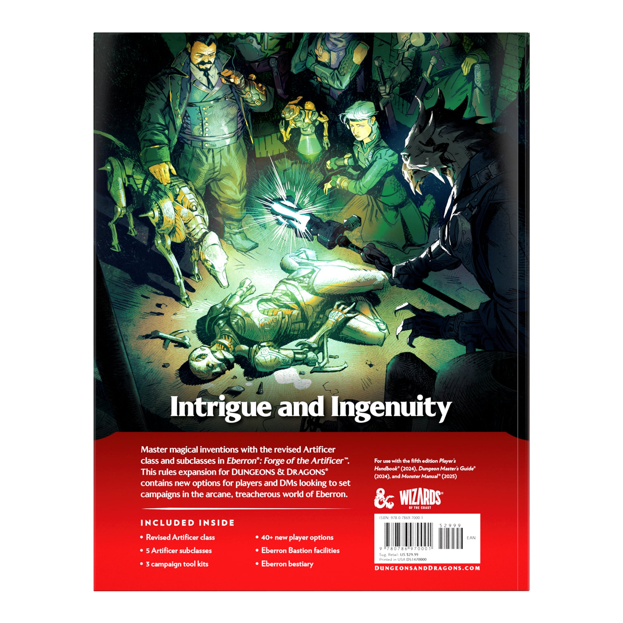Dungeons & Dragons Role-Playing Game Forge of the Artificer Rules Expansion Gallery Image 3