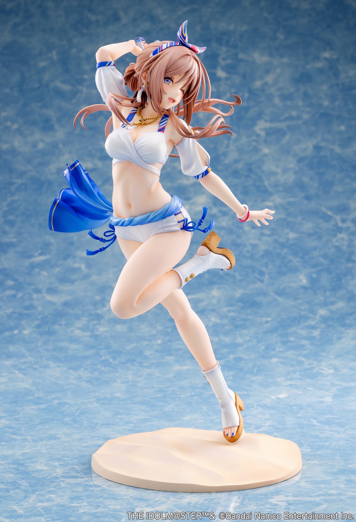 The Idolmaster Gakuen Rina Himezaki ("With You" in Semi Blue Outfit Ver.) 1/7 Scale Figure Gallery Image 7