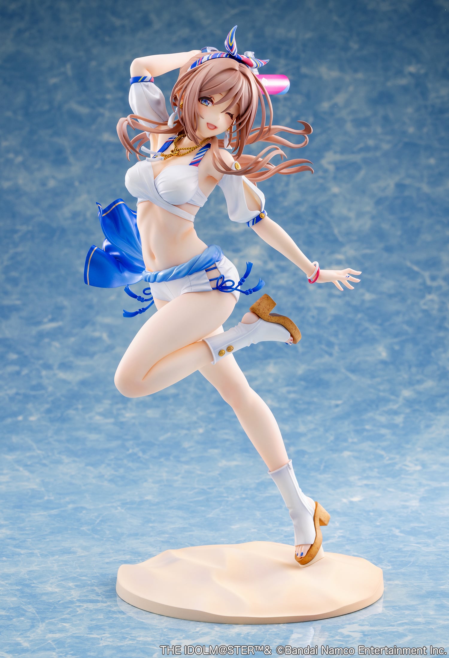 The Idolmaster Gakuen Rina Himezaki ("With You" in Semi Blue Outfit Ver.) 1/7 Scale Figure Gallery Image 3
