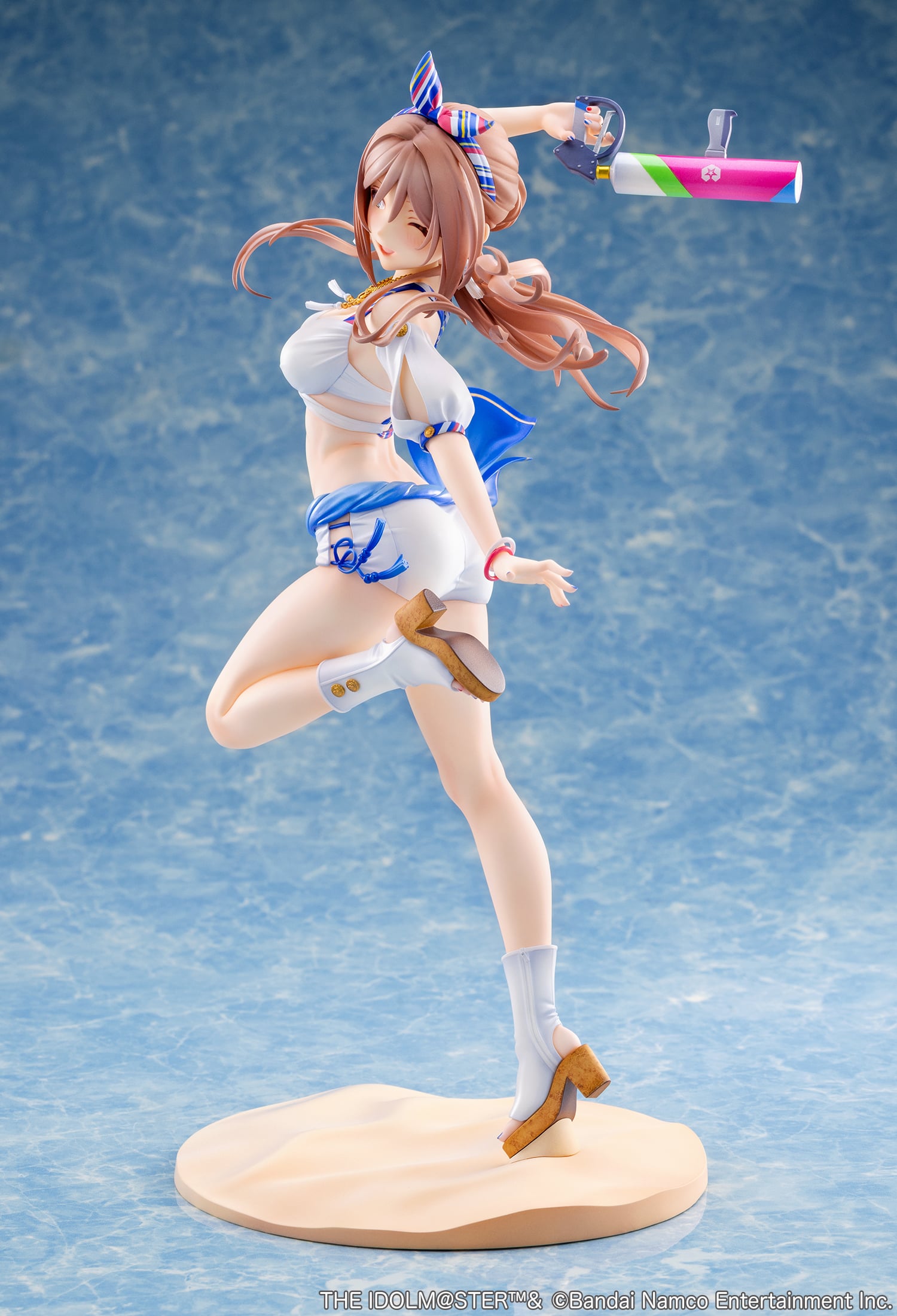 The Idolmaster Gakuen Rina Himezaki ("With You" in Semi Blue Outfit Bonus Ver.) 1/7 Scale Limited Edition Figure Gallery Image 9