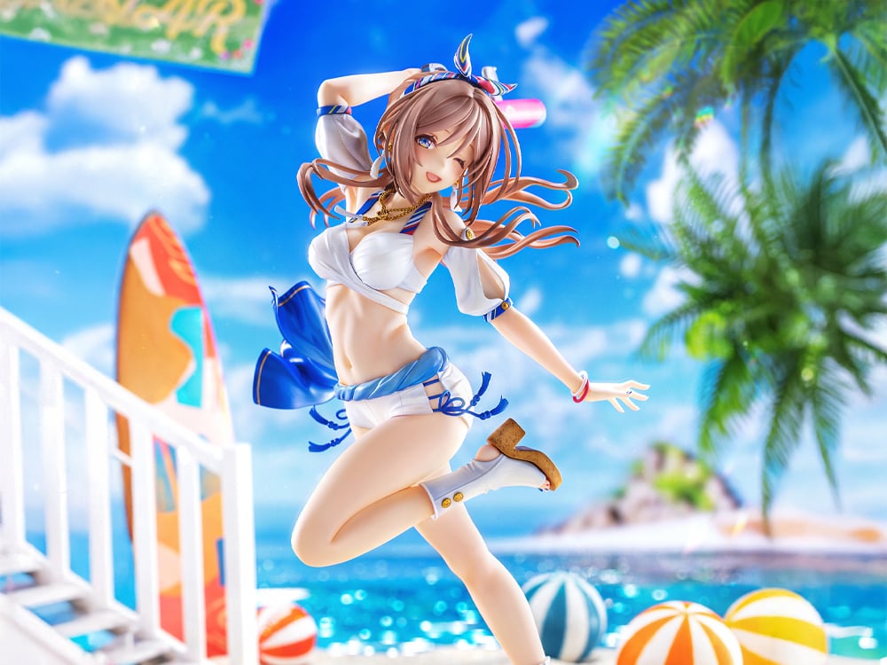 The Idolmaster Gakuen Rina Himezaki ("With You" in Semi Blue Outfit Bonus Ver.) 1/7 Scale Limited Edition Figure Gallery Image 1