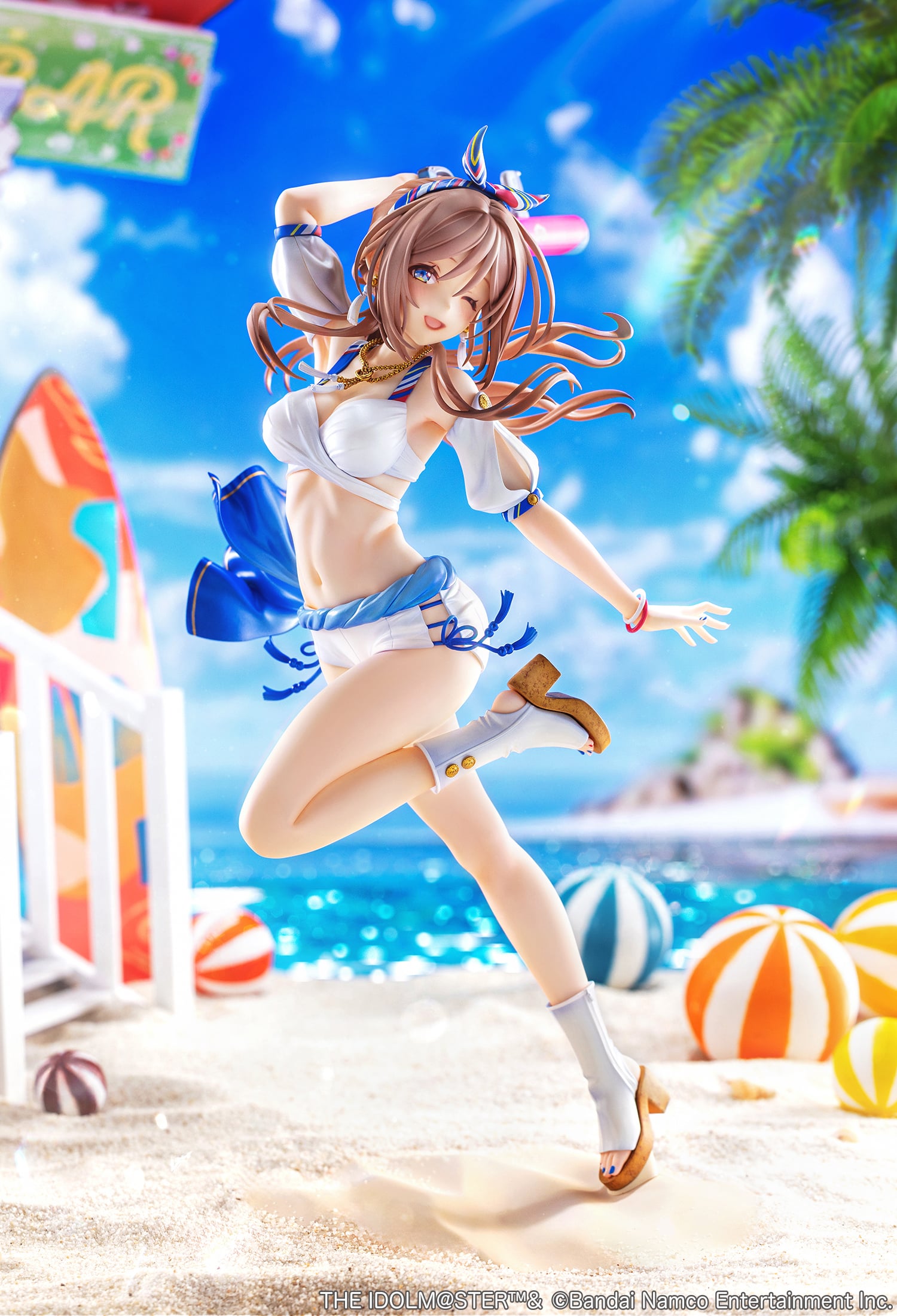 The Idolmaster Gakuen Rina Himezaki ("With You" in Semi Blue Outfit Bonus Ver.) 1/7 Scale Limited Edition Figure Gallery Image 3