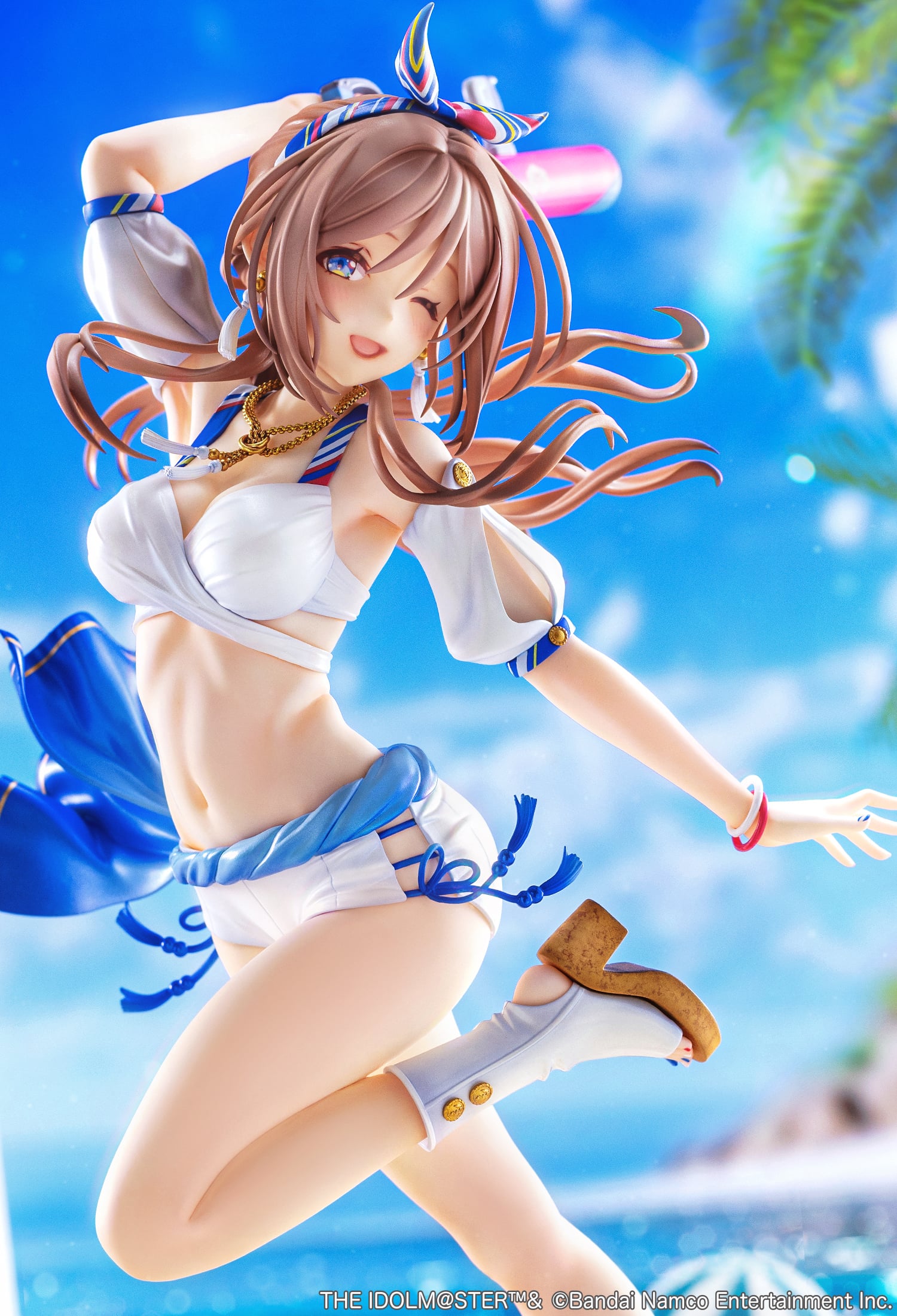 The Idolmaster Gakuen Rina Himezaki ("With You" in Semi Blue Outfit Bonus Ver.) 1/7 Scale Limited Edition Figure Gallery Image 5