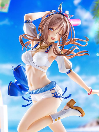 The Idolmaster Gakuen Rina Himezaki ("With You" in Semi Blue Outfit Bonus Ver.) 1/7 Scale Limited Edition Figure Gallery Image 13