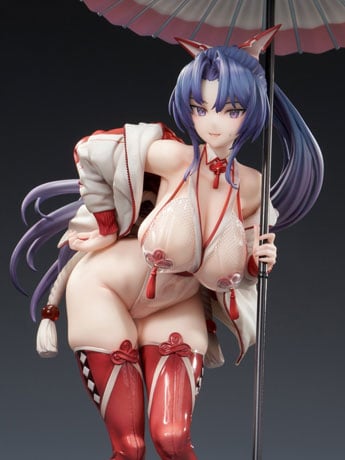 Image of Yuichi Hiiragi Illustration Miko Shoujo (MIKO Race Queen Ver.) (Regular Edition) 1/7 Scale Figure